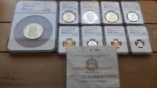 SHARJAH 1970 GOLD 5COIN & SILVER 4COIN PROOF FULL SET