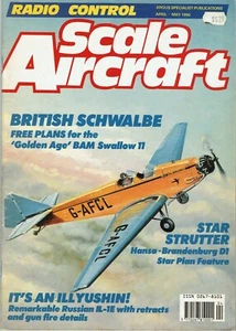 Radio Control Scale Aircraft Magazine - Apr/May 1990 - B.A.M. Swallow F/S Plans - Picture 1 of 9