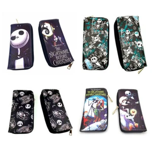 The Nightmare Before Christmas Larga Billetera con Cremallera Bolso para Monedas Clip para Dinero - Imagen 1 de 20