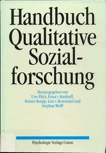 Handbuch Qualitative Sozialforschung Flick, Uwe, Ernst von Kardorff und Heiner - Bild 1 von 2