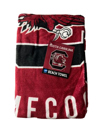 South Carolina Gamecocks NCAA 30” x 60” Beach Towel NEW Cover