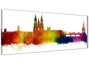 Cork Skyline Canvas Wall Art Print - 17 Colours Available - 94cm wide - Picture 1 of 86