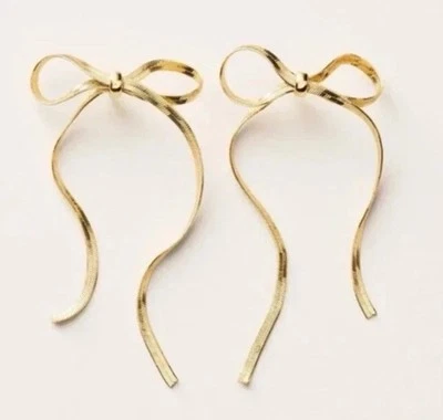 Pendientes colgantes lineales Kate Spade New York X Target Bow ¡ENVÍO GRATUITO! Foto 1 de 4