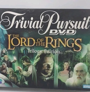 Trivial Pursuit DVD LOTR Lord of the Rings Trilogy Game 2004 Parker Bro Complete - Picture 1 of 16