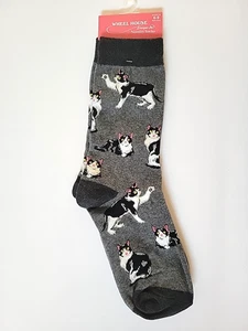 Wheel House Cat Socks Medium (Adult Size 6-9) Kitty Brand New Cotton Blend - Picture 1 of 4