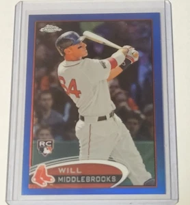 Will Middlebrooks 2012 Topps Chrome BLUE REFRACTOR #/199 SP /199 Rookie RC #197 - Picture 1 of 5