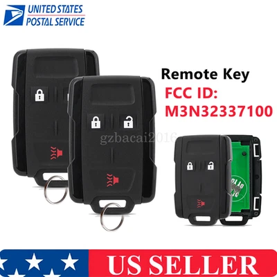 2X Llavero remoto de auto 3-BTN para GMC Canyon M3N-32337100 2014 2015 2016 2017 2018 Foto 1 de 4
