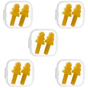 Silikon Ohrstöpsel Set 5 Paar Wiederverwendbar Geräuschreduzierung Schwimmen ... - Bild 1 von 9