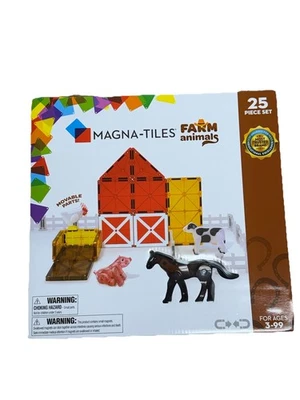 MAGNA-TILES Animales del Bosque 25 Piezas Juego de Construcción Magnética - Totalmente Nuevo Foto 1 de 3