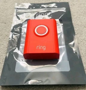 RING TÜRKLINGEL ABDECKPLATTE - BRANDNEU Fire Cracker Video 3 rot - Bild 1 von 1