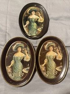 Vintage Pepsi Cola Metal Trinket Trays - Picture 1 of 4