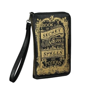 7 Inch Book Of Secrets Vinyl Detachable Strap Wrist Wallet ID Holder Organizer - Picture 1 of 5