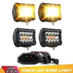 4" LED Work Light Strobe Lights LED Pods Off Road Driving Fog Lamp For 4x4 Truck - Bild 1 von 7