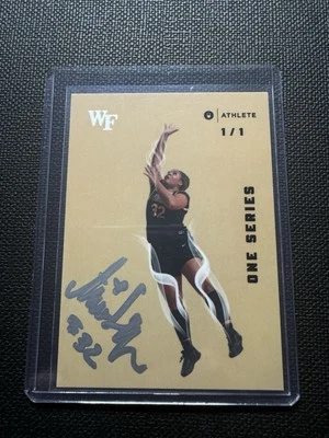 23-24ONIT Wake Forest - No. 84 Alexandria Scruggs Rookie On Card Auto 1/1 Smoke - Image 1 of 2