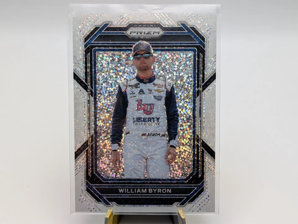 2023 Panini Prizm Nascar WILLIAM BYRON #77 White Sparkle Prizm - Image 1 of 2