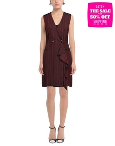 PVP €346 BE BLUMARINE Vestido corto envolvente IT40 US4 UK8 S espiga hecho en Italia - Imagen 1 de 8