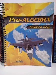 Abeka Pre Algebra Solution Key TEXT ANSWERS Fourth Ed Teacher Homeschool Math - Picture 1 of 6