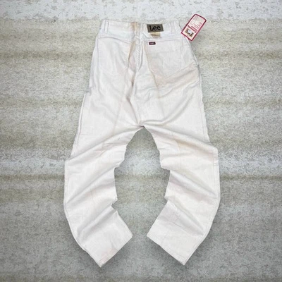 Calça de veludo Lee feminina vintage anos 90 10 perna cônica folgada ajuste claro bronzeado liso  - Imagem 1 de 4