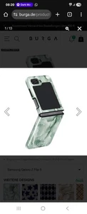 Burga Handyhülle Samsung Galaxy Z Flip 5 Hülle Case Marmor Stein pastell grün - Bild 1 von 12