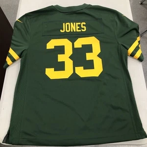 Camiseta de fútbol americano Nike de los Green Bay Packers Aaron Jones retro juvenil L etiqueta auténtica - Imagen 1 de 14