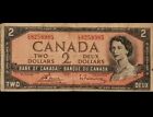 Rare Canada 🇨🇦 1954 - $2 Two Dollars **REPEATING "8" EG 8258985**