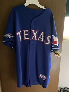 Neal Cotts Playoff Game Worn Hand Signed Texas Rangers Jersey - Picture 1 of 5