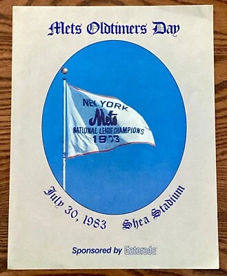 New York Mets July 30, 1983 Old Timers' Day Program - Image 1 of 3