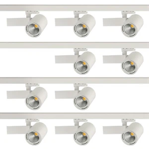 10x Shop Stromschienen Strahler 28W 4000K 3Ph. Adapt. f. SLV Erco Staff Lival - Bild 1 von 6