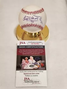 OMAR INFANTE signed OML baseball JSA COA BRAVES TIGERS ROYALS MARLINS - Picture 1 of 6