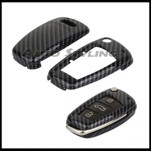 Carbono Fibra Carcasa Mando para Audi Funda A1 S1 A3 S3 A4 S4 A5 S5 A6 S6 RS6 Q5 - Imagen 1 de 4