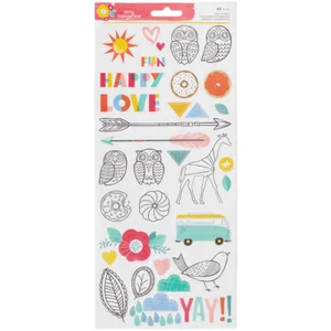 Collection Cardstock Stickers Accent And Phrases(3 Piece) - Picture 1 of 1