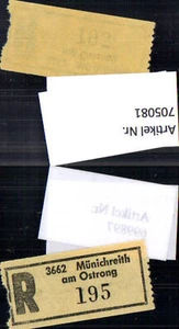 705081 Einschreibezettel Rekozettel R-Zettel Münichreith am Ostrong - Bild 1 von 1