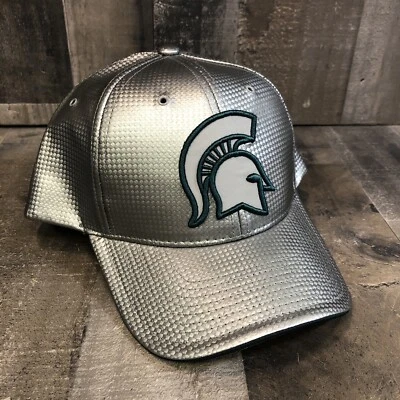 Zephyr Snapback Hat MSU Spartans Silver Cap Michigan State - Image 1 of 4