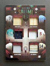 2022 Leaf In The Game Used Griffey Ruth Pujols Big Salami 6 Patch # /4