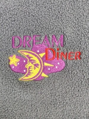 Dream Diner Jacket Mens Large Gray Fleece Tyngsboro Massachusetts MA Mass Adult  - Image 1 of 4