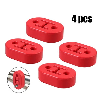 4 Piezas Rojo Universal Resistente Escape Goma Colgador Soporte Soportes 11mm 2Agujeros Foto 1 de 4