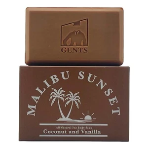 Gents Moisturizing Bar Soap for Men Bath and Shower (Malibu Sunset Pack of 1) - Picture 1 of 7