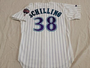 Curt Schilling Authentic 1999 Arizona Diamondbacks Game Jersey Inaugural Patch - Picture 1 of 11