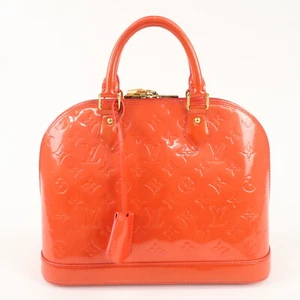 Auth Louis Vuitton Monogram Vernis Alma PM Hand Bag Red M91693 Used - Picture 1 of 24