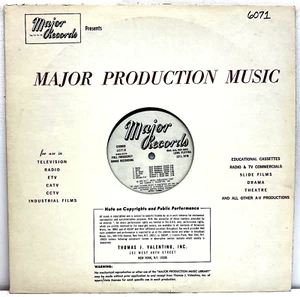Edward Simon Production Music 1972 Vinyl Major Records Library Beats 6071 - Imagen 1 de 4