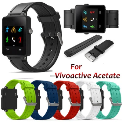 Für Garmin Vivoactive Acetate Armband Silikon Sanft Dauerhaft Ersatz Band Strap - Bild 1 von 4