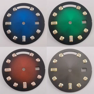 Esfera de reloj estéril diamante de circón de 28,5 mm ajuste movimiento automático ST1644 - Imagen 1 de 10