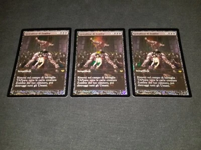MTG 1x Game Day Promo black rare LP Italian FOIL Zombie Apocalypse - Image 1 of 2