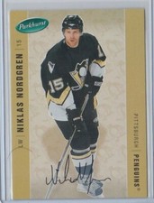 NIKLAS NORDGREN 05-06 PARKHURST FACSIMILE AUTOGRAPH VARIATION; SERIAL #'D 26/100