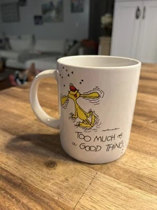 Taza de té de café de colección Russ Berrie Understatements demasiado buena - Imagen 1 de 7