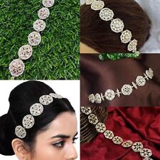 Kundan Jewelry Indian Bollywood Gold Plated Set Head Style Hair Band sheesh
