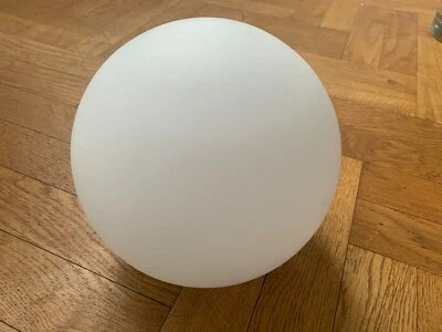 Lampenschirm Glaskugel 17 cm Glasschirm Ersatzglas opal weiss matt Öffnung 8 cm - Bild 1 von 2