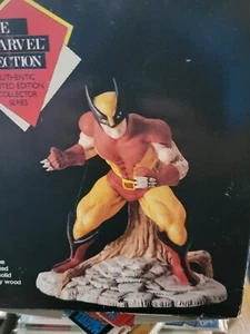 The Marvel Collection Ltd. Edition Wolverine Statue with Cherry Wood Base (1989) - Picture 1 of 3