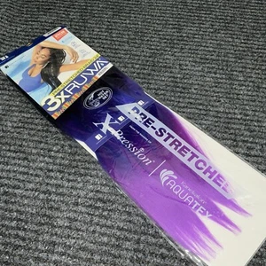 3X Ruwa Braid 24" Sensationnel Xpression Pre-Stretched Hair SM1B/Blue/Purple - Picture 1 of 5