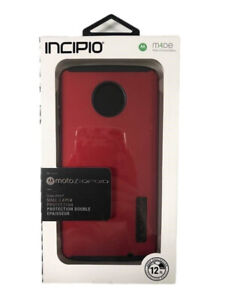 New OEM Incipio DualPro Iridescent Red/Black Case For Motorola Moto Z Droid